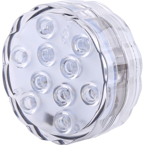 Lampe décorative étanche pour aquarium avec 10 LED RGB multicolores et télécommande (1/5)