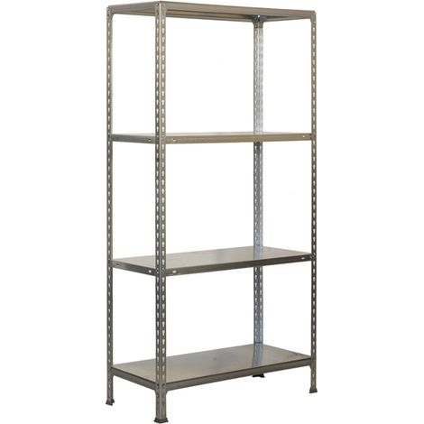 SimonRack Scaffale Portaoggetti, 1500x800x500 mm, 4 Ripiani, Portata 70 kg per Ripiano, Metallo, Scaffale da Garage, Zincato – Ecoclick (1/3)