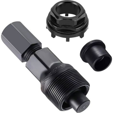 Accessoires vélo - Extracteur de manivelle, outil de démontage de boîtier de pédalier, noir, taille unique (1/5)