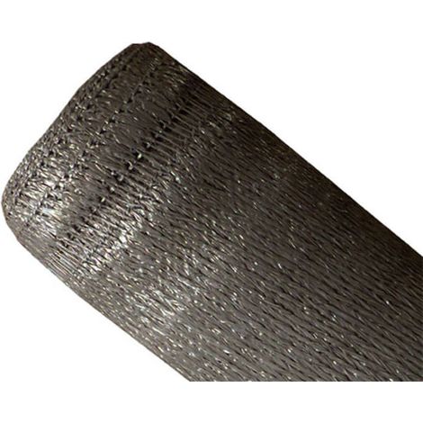 Brise-vue 100% - Gris/Taupe - 230gr/m² - Boutonnières 1.5m x 5m Gris