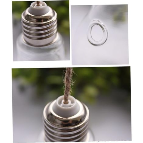SUPVOX Jardinières suspendues en verre avec ampoules et ficelles pour plantes aériennes aquatiques (1/5)