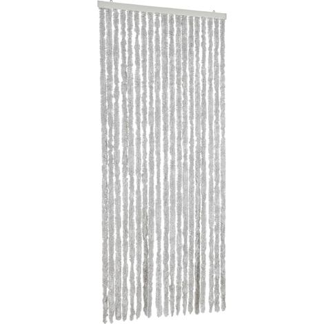 Tenda Antimosche Grigia 56x185 cm in Ciniglia vidaXL (1/5)