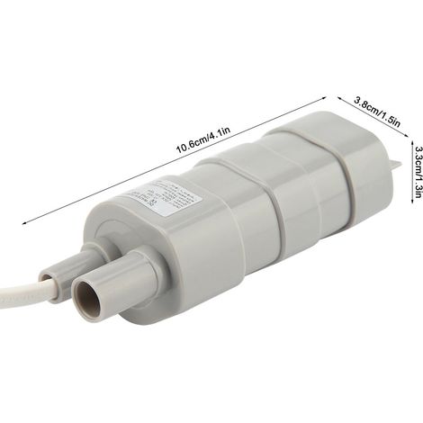 Pompe Submersible DC 12V pour Puits Profonds - Économe, Silencieuse, 600L/H, 5m H, Taille 105x33x38mm (1/5)