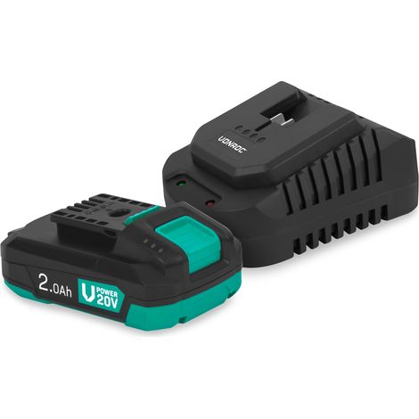 VONROC 20V Starter Set Batterie 2.0Ah + Chargeur Rapide Lithium-ion (1/5)