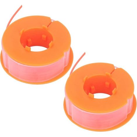 TONYSA 2pcs Ligne de Bobine de Débroussailleuse, Ligne de Bobine de Tondeuse à Gazon Remplacement D'accessoires de Tondeuse en Nylon Adaptés pour Bosch Art 30 Art 30FA(Orange) (1/5)