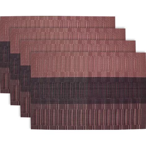 Platzset – Gewebtes PVC-Gewebe – 45 x 30 cm – Hitzebeständig und rutschfest – Waschbar – 4er-Set (1/5)
