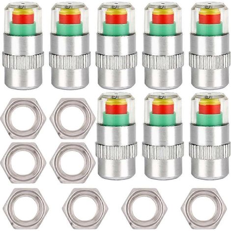 jeu de bouchons pour moniteur de pression des pneus de voiture, indicateurs de pression des pneus de voiture-2.5X1cm