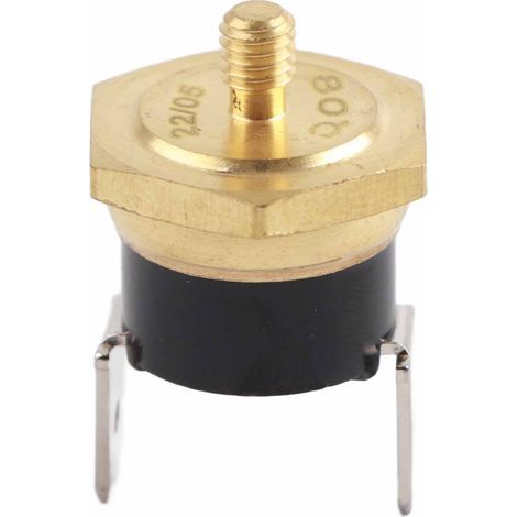 KSD301 Bimetall-Thermostat aus Kupfer, 5 Stück, M4-Druckscheiben-Temperaturschalter, normalerweise geschlossen, 250 V (1/5)