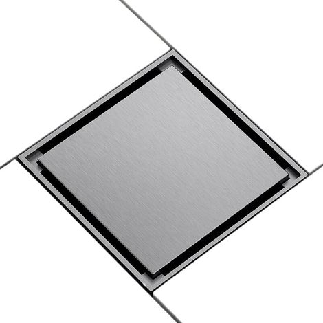 Siphon de sol invisible à lévitation magnétique, déodorant à noyau intérieur, tout drain de sol en cuivre, diamètre de tuyau universel : 50/75MM (cendre de pistolet)