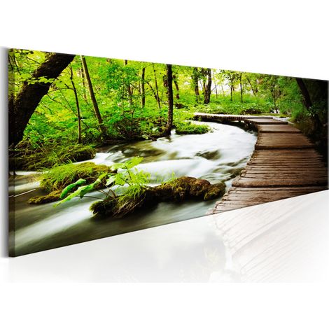 Tableau Imprimé "Forest Song" 45 x 135 cm (1/2)