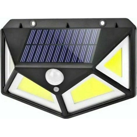 FARETTO ESTERNO CON LUCE LED COB PANNELLO SOLARE SENSORE DI MOVIMENTO TE-B0518