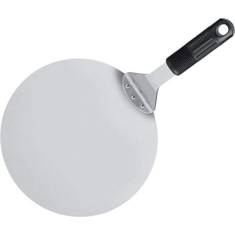 Runde Pizzaschaufel aus Edelstahl – Küchenutensil für Backofen und Restaurant