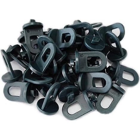 Lot de 100 crochets de suspension pour serre, clips de fixation en plastique à torsion, accessoires d'isolation pour serre (1/5)