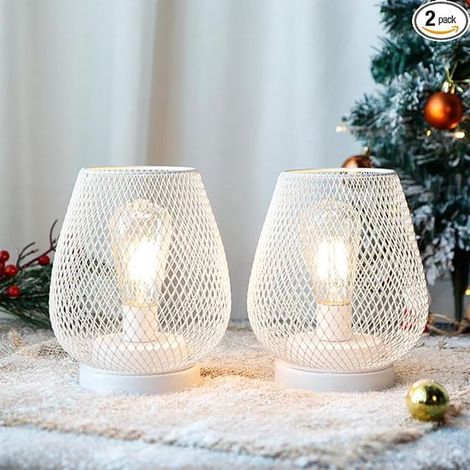 Lampada da tavolo ricaricabile, bianca (1/5)