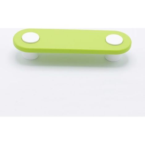Maniglia bimbi per Cameretta Tipo occhi colore verde INT.96 mm 135X40mm