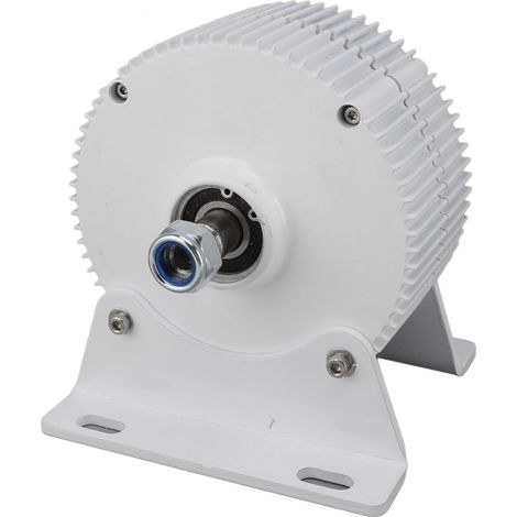 Génératrice synchrone à aimant permanent 3 phases, double arbre, 400W 24V, avec socle pour éolienne