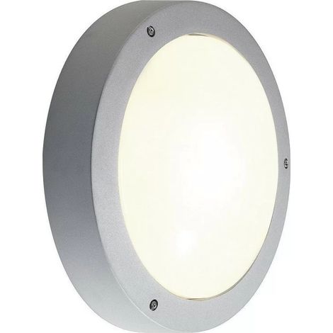 Slv DRAGAN 230404 - Aplique y Plafón. Gris plateado redondo. G24D-3. 2x26W IP44