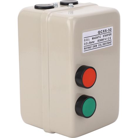 Interrupteur de commande de démarreur magnétique pour moteur électrique 7,5 kW 3 CV triphasé 380 V 20‑32A (1/5)