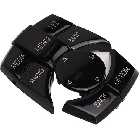 Bouton de commande multimédia noir laqué, bonne transmission de la lumière, couleur inaltérable, pour BMW Série 3 F30 LCI, petit bouton rotatif (1/5)