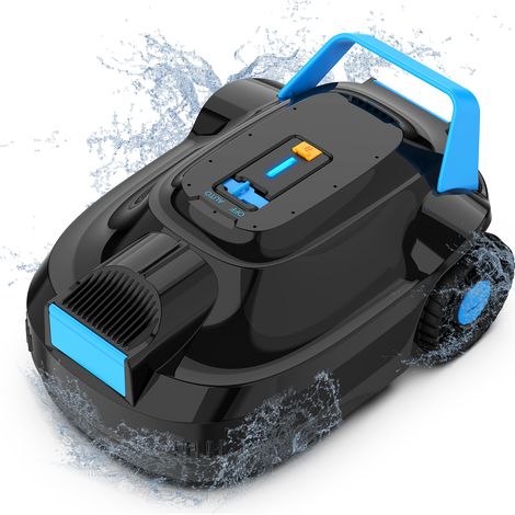 Robot Piscine sans Fil AIRROBO CP02 Aspirateur Robot, Nettoyage du Fond et Hors-Sol, Autonomie 120 min, Double Filtre 250 microns