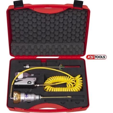 Kstools – Extracteur d’injecteur pneumatique 4 pièces – Débloque bougies préchauffage par vibrations – Coffret avec clé dynamométrique – Pour moteurs diesel (1/3)
