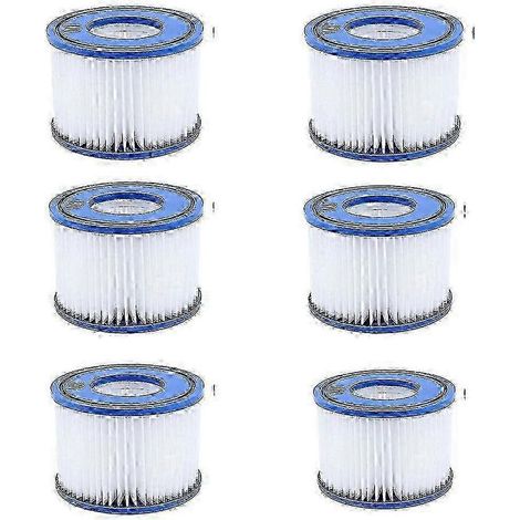 6pcs Pool Filter 6 for Saluspa Pump Replacement Cartridge Type Lay-Z-Spa Bestway 90352E Swimming (1/4)