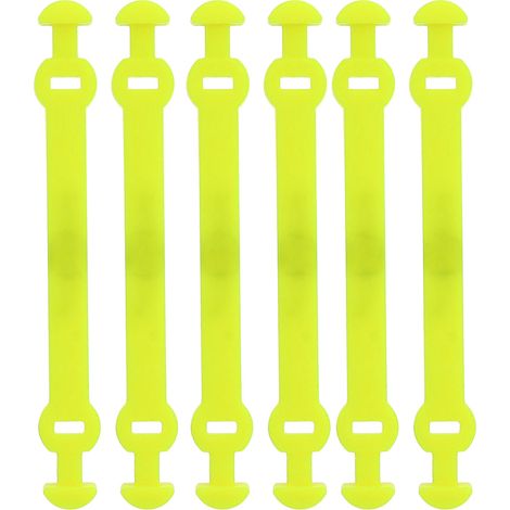 Absorbeurs de vibrations pour raquettes de tennis, réducteur de chocs pour sports extérieurs, attaches longues, couleur jaune fluo (1/5)