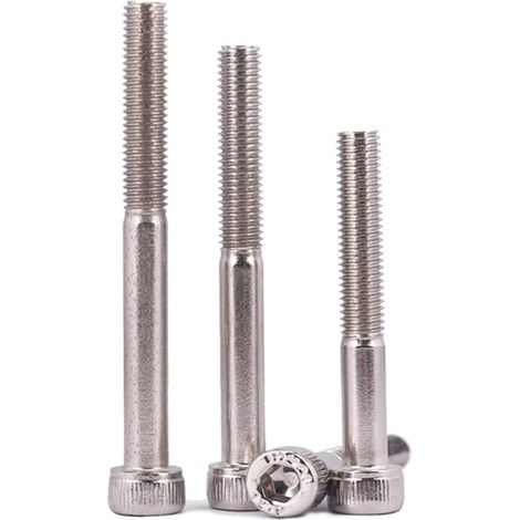 Vis à tête cylindrique creuse semi-filetées DIN912 nickelées 12,9 étapes M3 M4 M5 M6 M8 M10 M12,