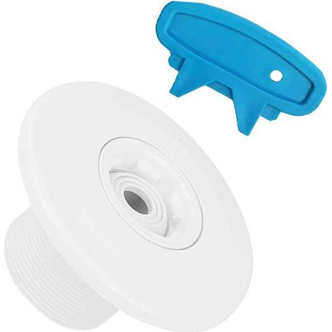 2-inch (cm) large, 360° rotating massage jet set for swimming pools Inlet/outlet jets for pool membrane/wall Includes 1 massage jet and 1 special tool for removing blue deposits