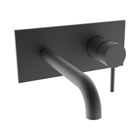Facade Mitigeur Lavabo Bec 185 Mm Picche Blackmat - CRISTINA ONDYNA PH25613