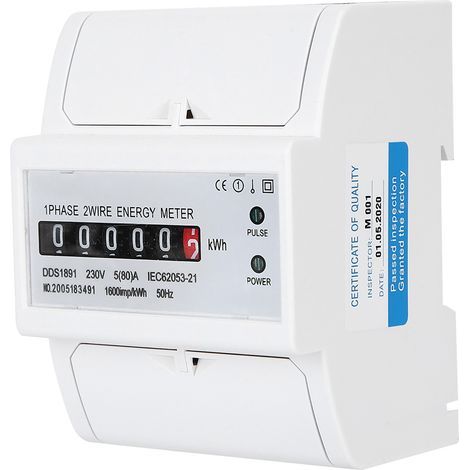 Medidor de energía monofásico de 4P de alta precisión DDS1891 para raíles eléctricos (1/5)