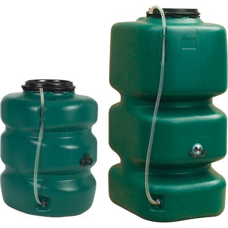 Gartentank-Set 2000 L, dunkelgrün, inkl. Klarsichtschlauch (1/5)