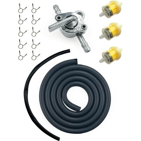 Tuyau essence avec robinet, filtre, colliers (1/5)