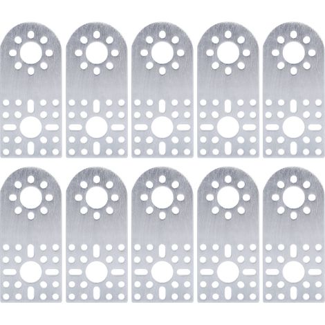 Lot de 10 supports plats semi-circulaires en alliage d'aluminium série 3108, motif de trous standard, modèle 3108-0001-0002 (1/5)