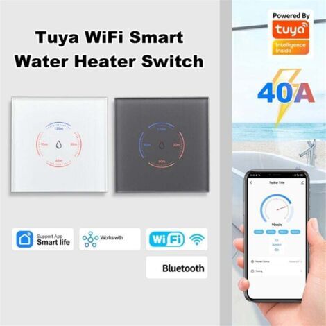NALOOKAMIC Interrupteur Intelligent Chauffe Eau WiFi 40A 8000W Compatible Alexa Google Home (1/3)