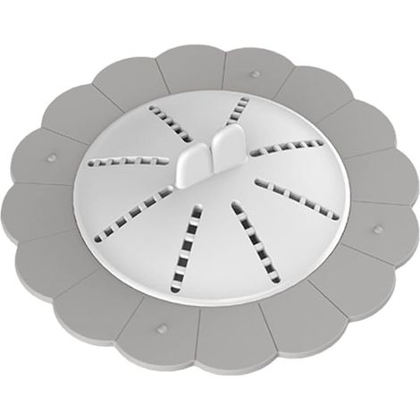 Filtro in silicone per scarico a pavimento, filtro per lavandino, filtro per bagno e cucina (grigio, taglia unica) (1/3)