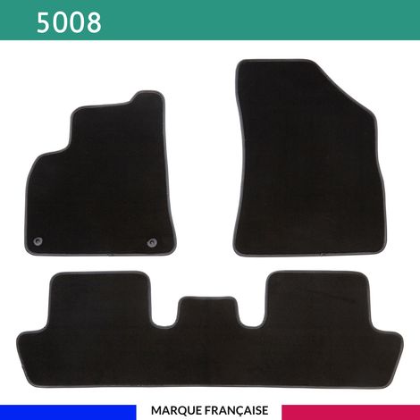 Tapis de voiture - Sur Mesure pour 5008 (2009 - 2017) - 3 pièces - Tapis de sol antidérapant pour automobile (1/4)