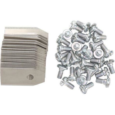30 Pièces Lames en Acier Inoxydable pour Tondeuse Robotisée 35180.6mm Argent - (1/5)