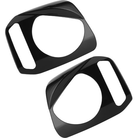 2 Garnitures Décoratives Avant pour Phares Suzuki Jimny 2007-2017, Habillage de Projecteur, Paire de Moulures Auto, Kit de Finition Extérieure Noir (1/5)