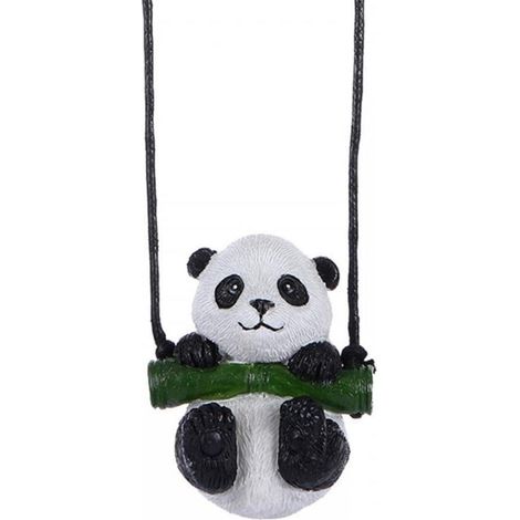 Auto Schaukel Ornament Panda Dekoration für Innenspiegel, Niedlich, Umweltfreundlich (1/5)