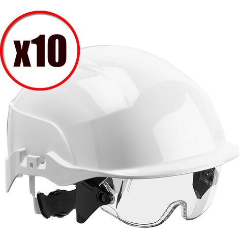 Lot de 10 casques de protection visiere Spectrum Centurion EN397 (1/5)