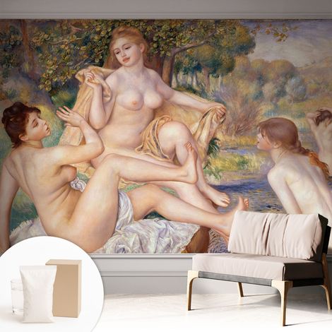 Carta Da Parati Non Tessuto - Con Colla Inclusa per Camera da Letto - Facile da Applica - Motivo decorativo Donne a riposo 312x219 cm (1/5)