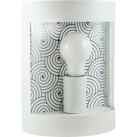 Applique esterna E27 bianco opaco Muret 312372 Polux (1/2)