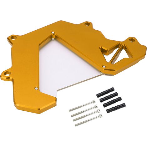 CNC-gefräste Radschutzplatte aus Aluminiumlegierung für das Vorderrad des Motorrads NINJA1000 (2014–2017), goldfarben (1/5)