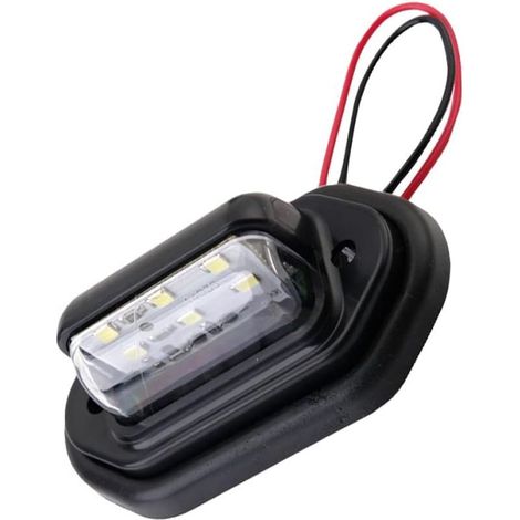 Lumière D'immatriculation LED pour Voiture 6 Blanc 10-30v (1/5)