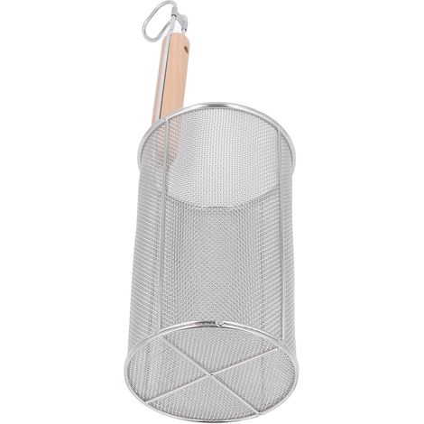 Cestello per pasta in rete di acciaio inox, ideale per ravioli, a maglia fine per tagliatelle. (1/5)