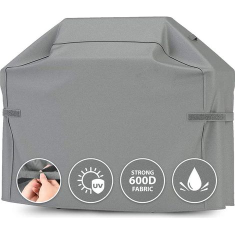 Housse de barbecue imperméable 170x61x117 cm – Matériau Oxford résistant aux UV et déchirures – Ajustement sécurisé avec sangles Velcro (1/5)