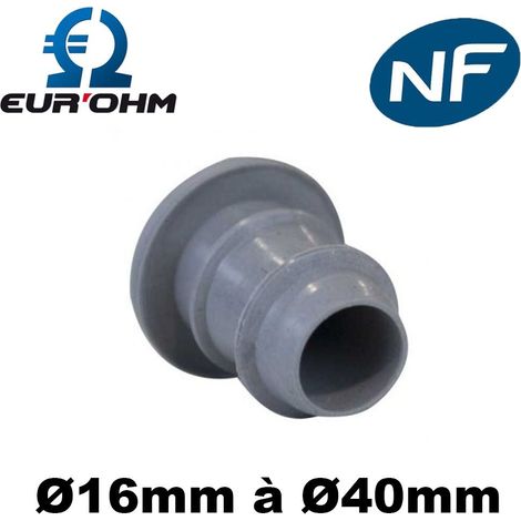 Eur Ohm – Embout de gaine ICTA Ø16mm à 32mm – Tenue 850°C selon norme NF EN 60 695-2-11 – Pour supprimer les pertes aérauliques