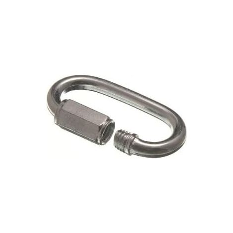 One Stop DIY Lot de 10 attaches de réparation de chaîne à maillons rapides en acier inoxydable M5 BZP