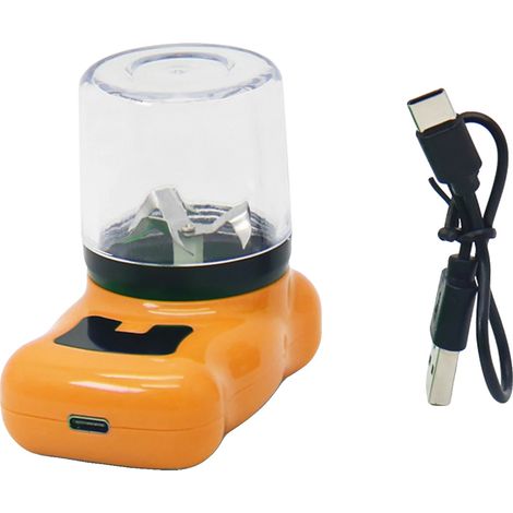 Macinino elettrico, macina spezie, display digitale, arancione (1/2)
